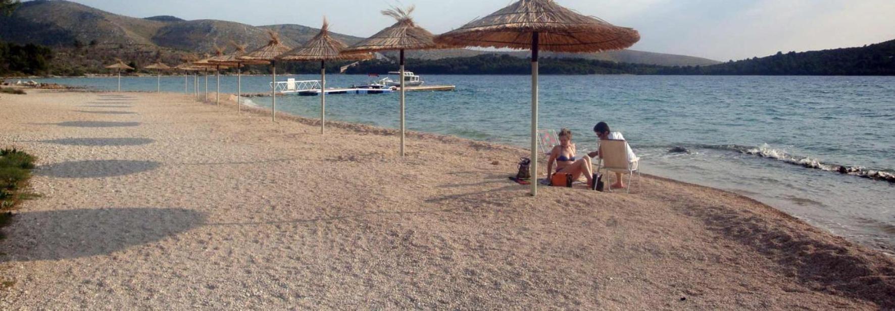 Braco Apartments By The Sea With A Sea View Zaboric Dış mekan fotoğraf